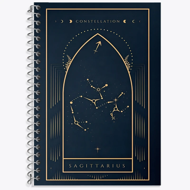 دفتر زبان 50 برگ خندالو مدل سه خط طرح ماه تولد آذر کد F10880