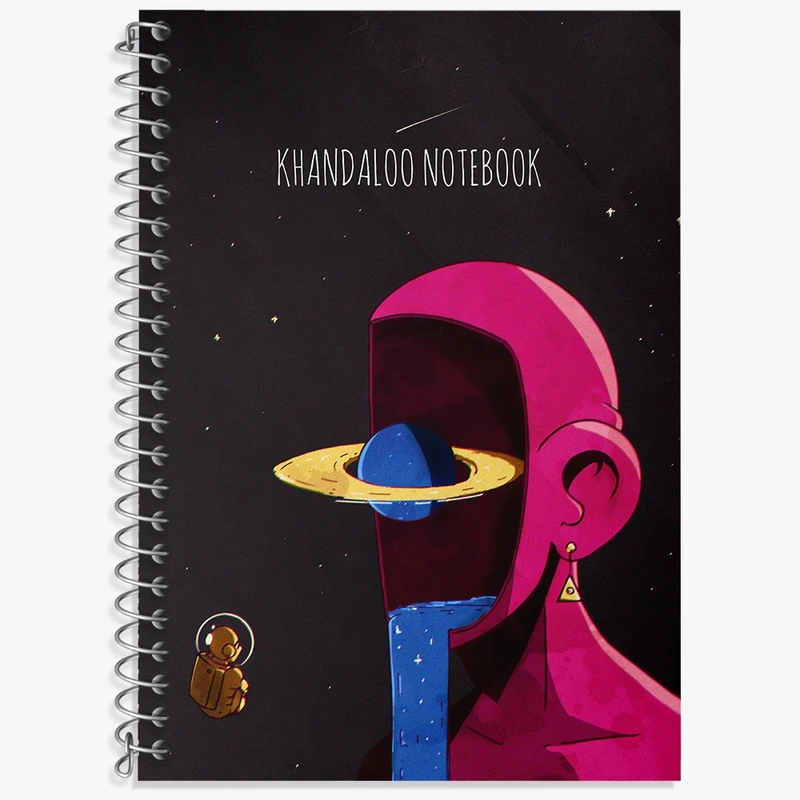 دفتر لغت 50 برگ خندالو طرح فضایی کد N7988