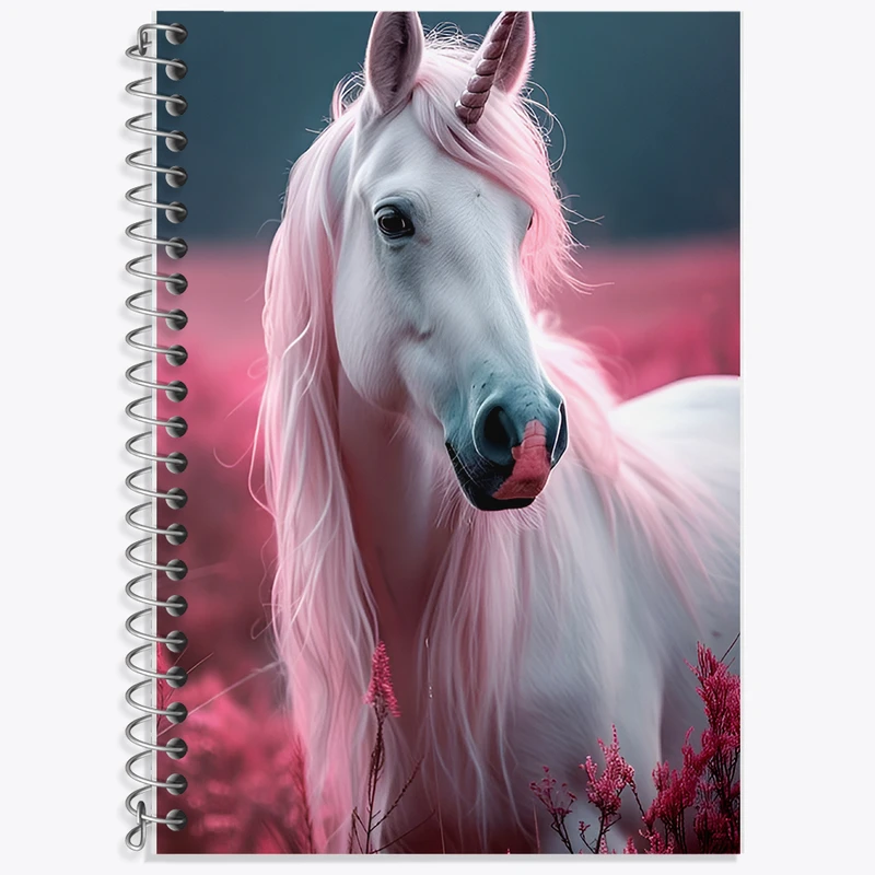 دفتر نت موسیقی 50 برگ خندالو طرح اسب تک شاخ کد F14372