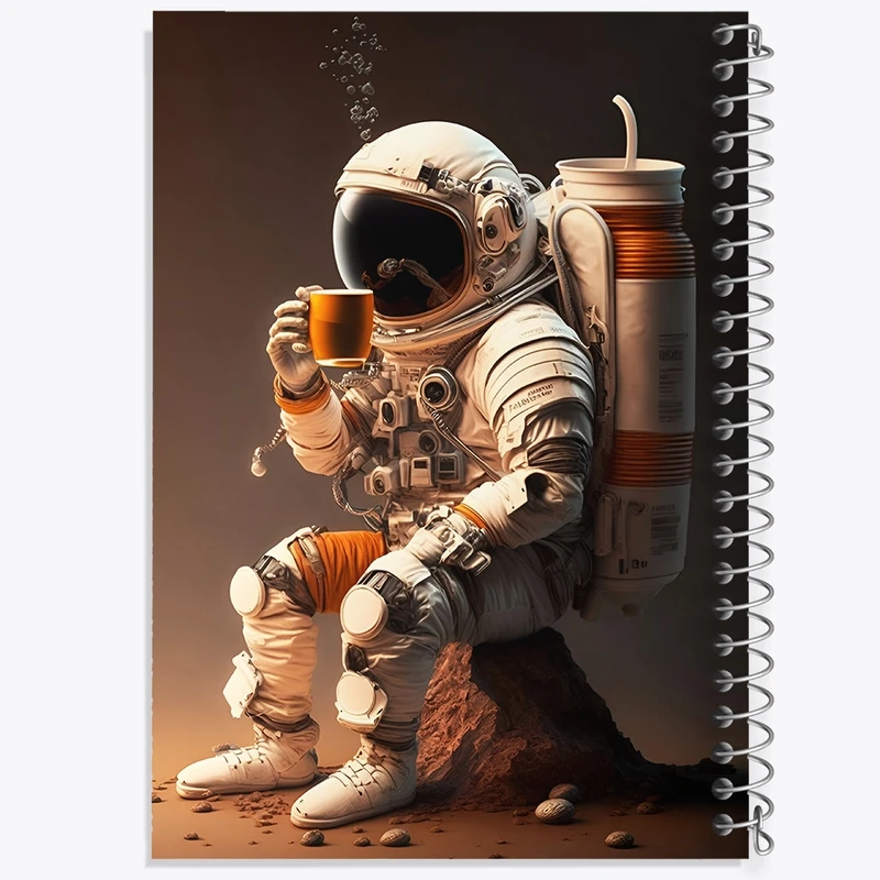 دفتر لیست خرید 50 برگ خندالو طرح فضانورد کد F10080