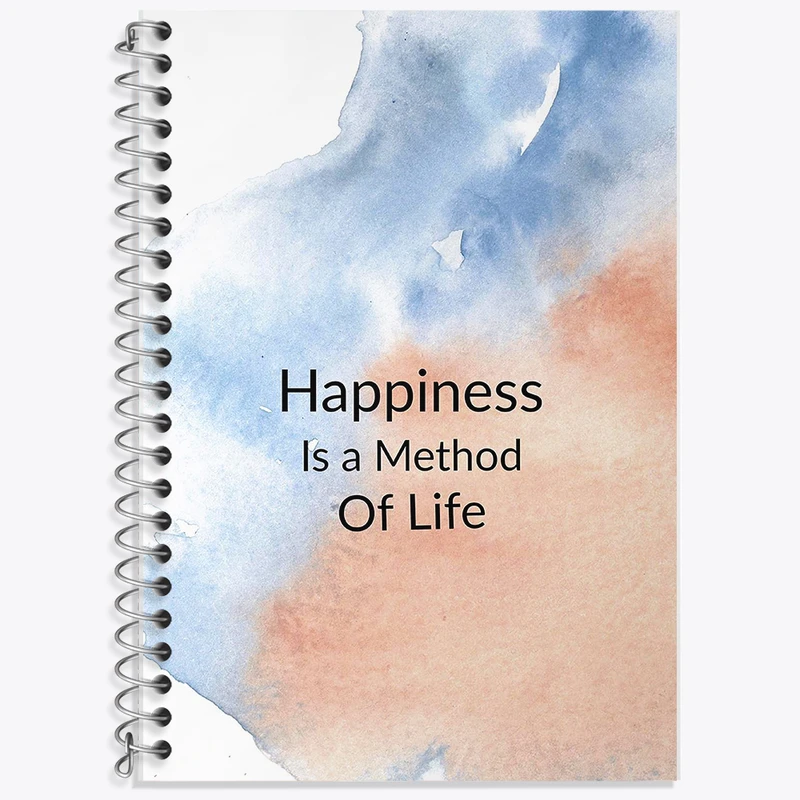 دفتر نت موسیقی 50 برگ خندالو طرح Happiness Is A Method Of Life کد F11427