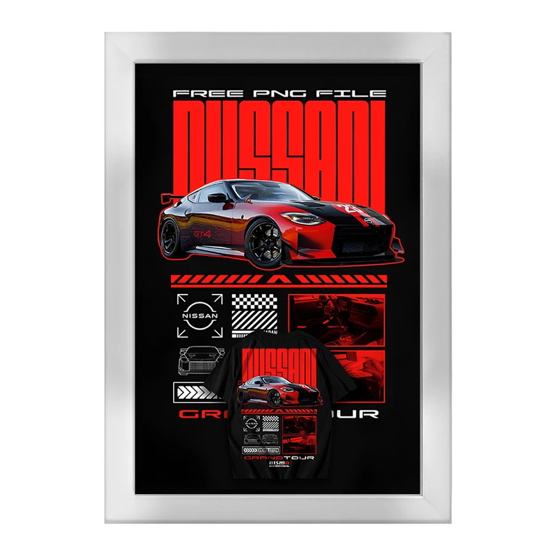 تابلو خندالو طرح نیسان (Nissan Z GT4) کد F13735