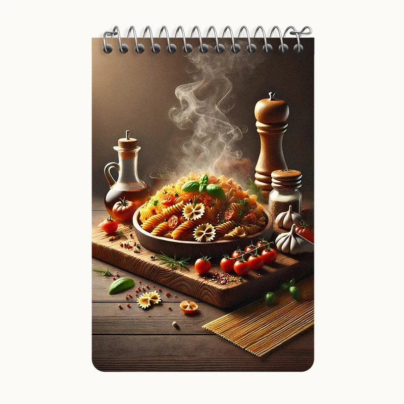 دفتر یادداشت 50 برگ خندالو طرح پاستا کد F10585