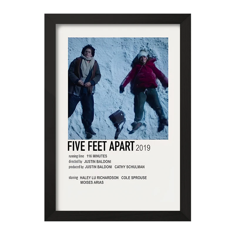 تابلو خندالو طرح پنج قدم فاصله (Five Feet Apart) کد F13196