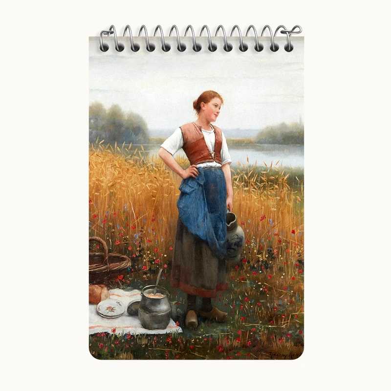 دفتر یادداشت 50 برگ خندالو طرح نقاشی مکث نیمروز اثر دانیل ریدوی نایت کد F12454