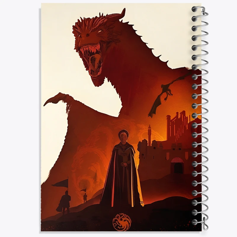 دفتر مشق 50 برگ خندالو طرح گیم آف ترونز (Game of Thrones) کد F13762