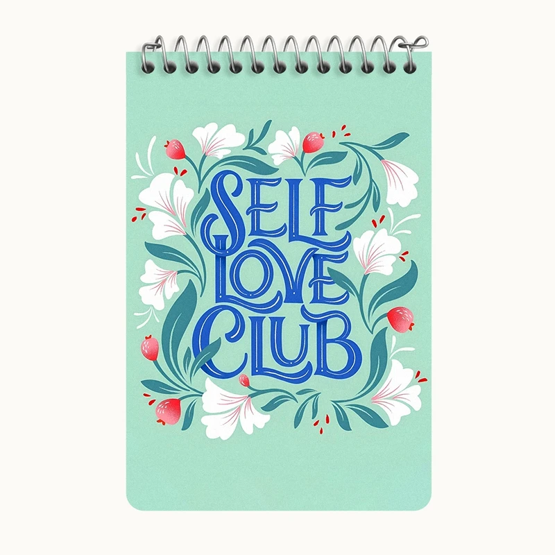 دفتر یادداشت 50 برگ خندالو طرح Self Love Club کد F7434