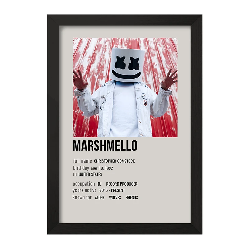 تابلو خندالو طرح مارشملو (Marshmello) کد F13161