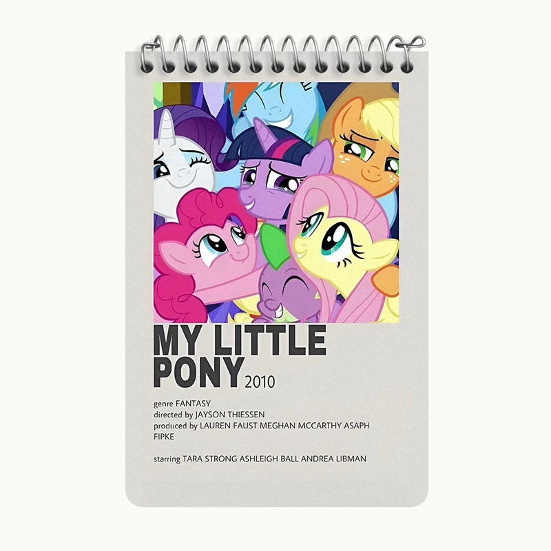 دفتر یادداشت 50 برگ خندالو طرح اسب پونی (My Little Pony) کد F14219
