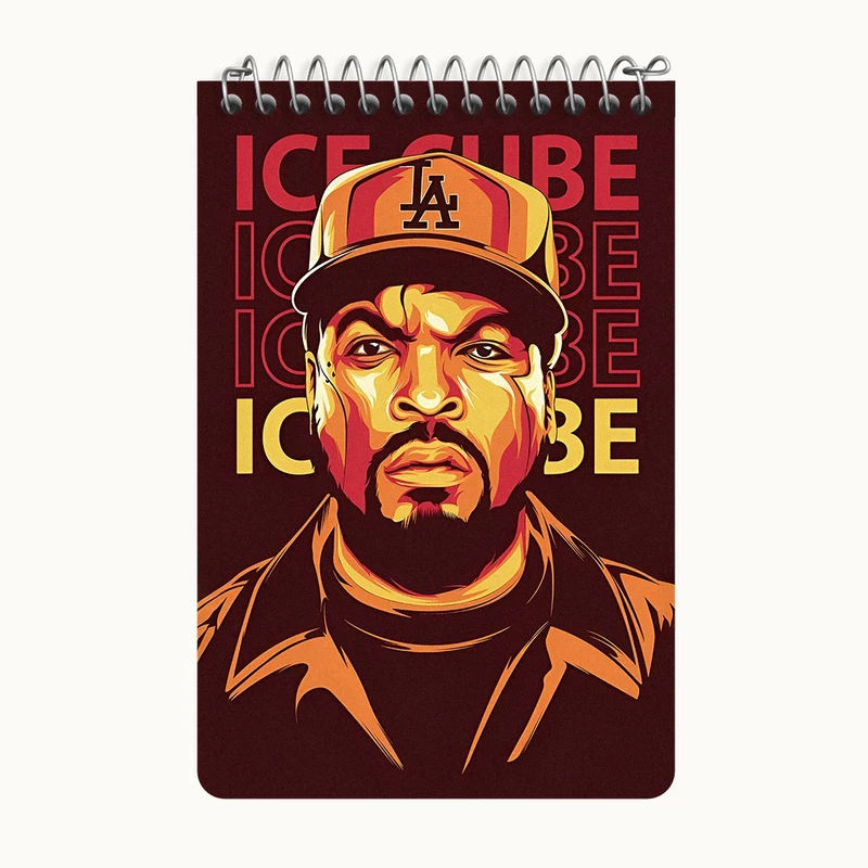 دفتر یادداشت 50 برگ خندالو طرح آیس کیوب (Ice Cube) کد F10222