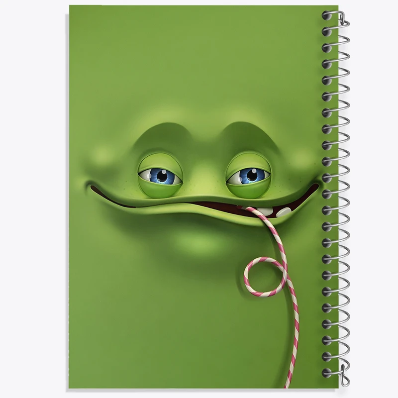 دفتر مشق 100 برگ خندالو طرح ایموجی بامزه کد F3313