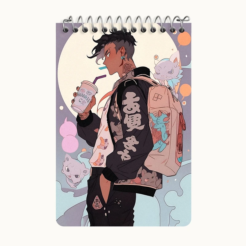 دفتر یادداشت 50 برگ خندالو طرح پسرانه کد F4484