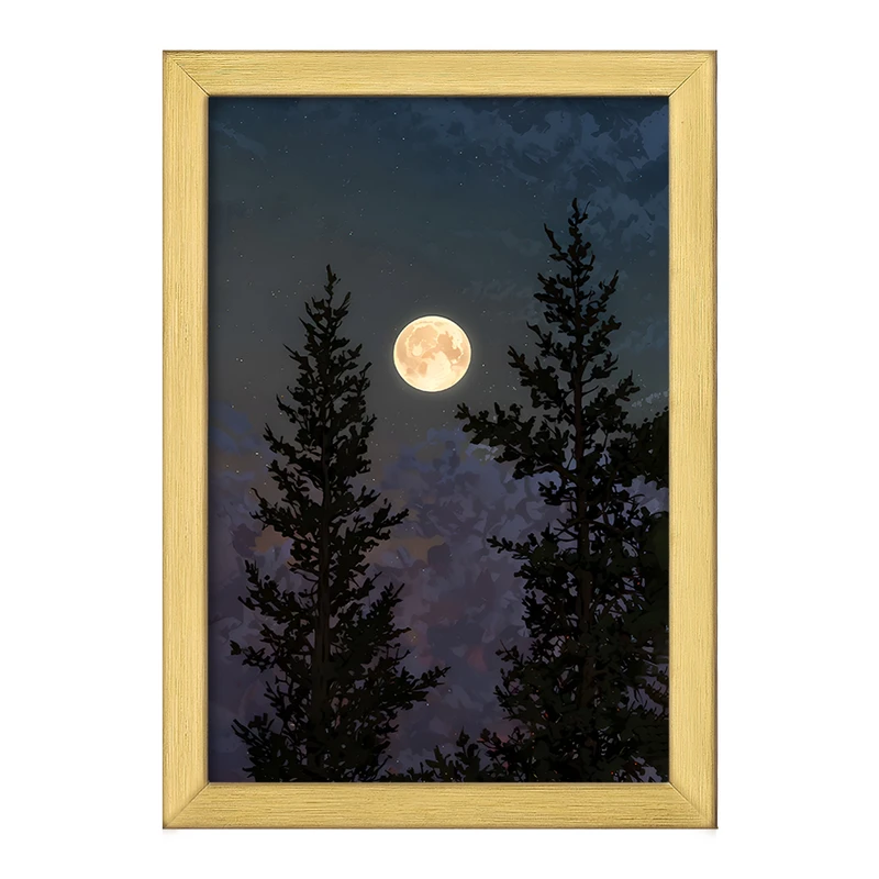 تابلو خندالو طرح ماه (Moon) کد F11609