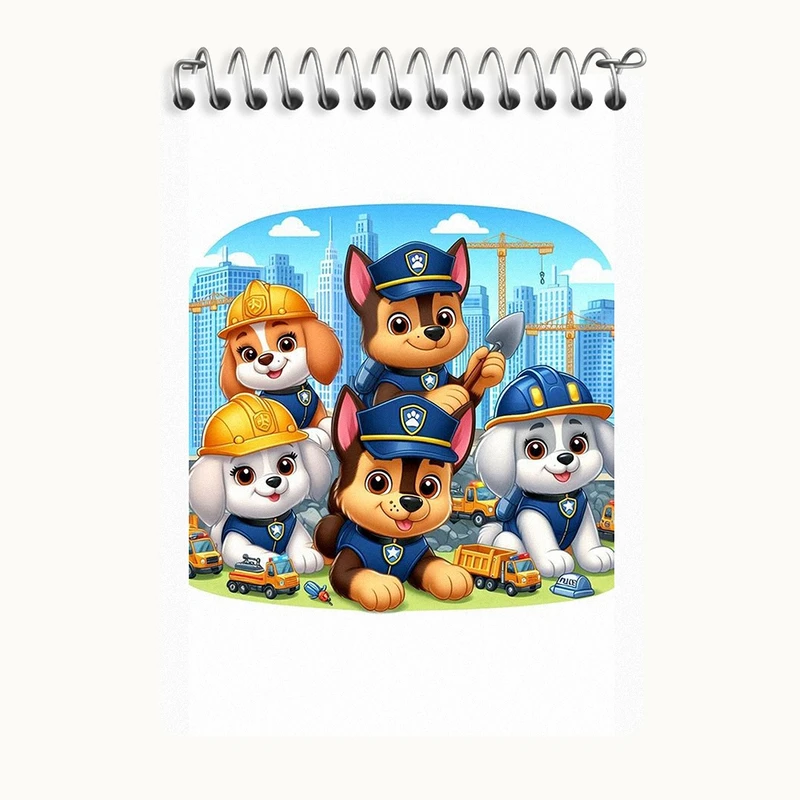 دفتر یادداشت 50 برگ خندالو طرح سگ های نگهبان (Paw Patrol) کد N2184