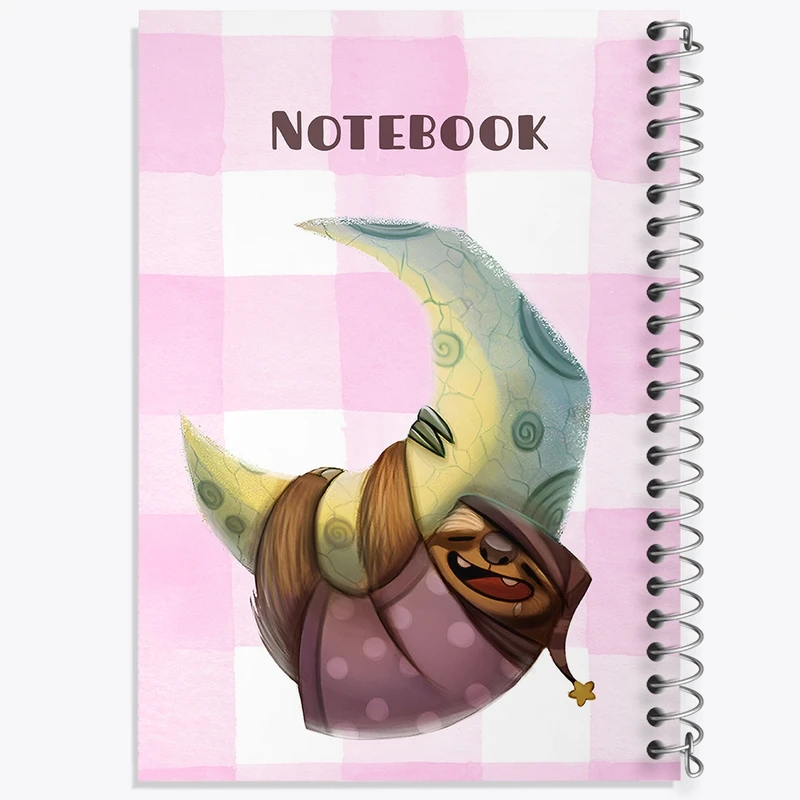 دفتر شطرنجی 50 برگ خندالو طرح تنبل خوابالو کد N6549