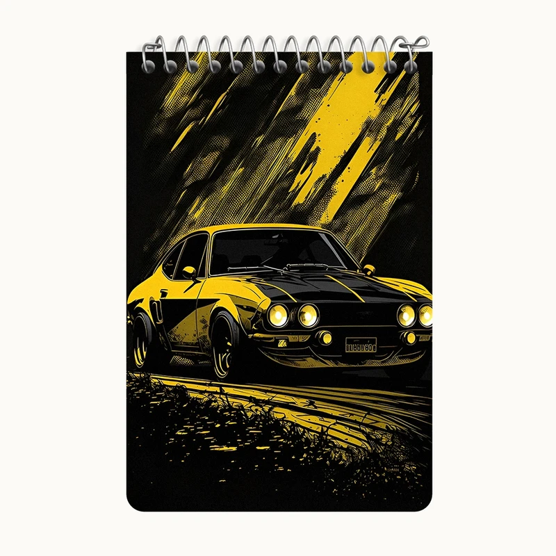 دفتر یادداشت 50 برگ خندالو طرح ماشین اسپرت کد F3014