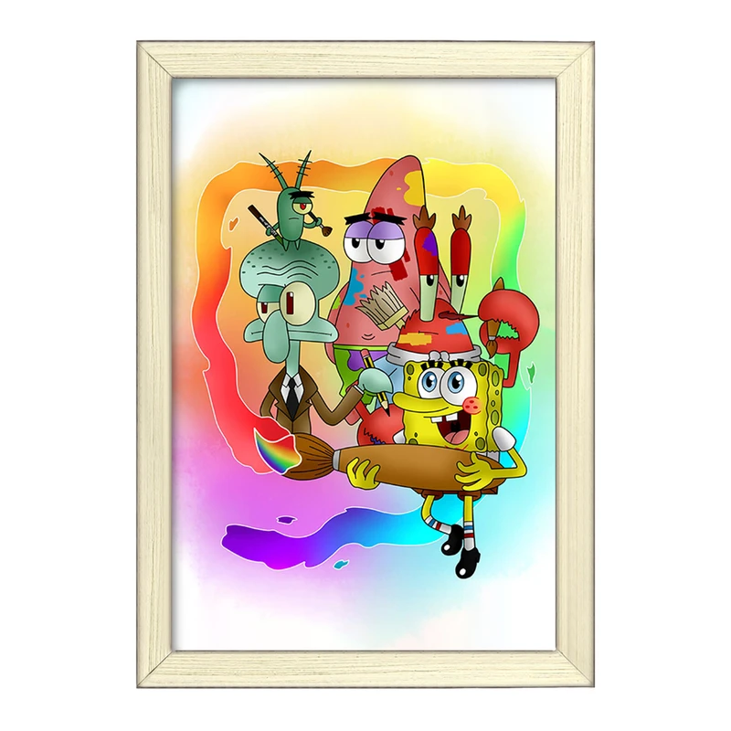 تابلو خندالو طرح باب اسفنجی و پاتریک کد F2259