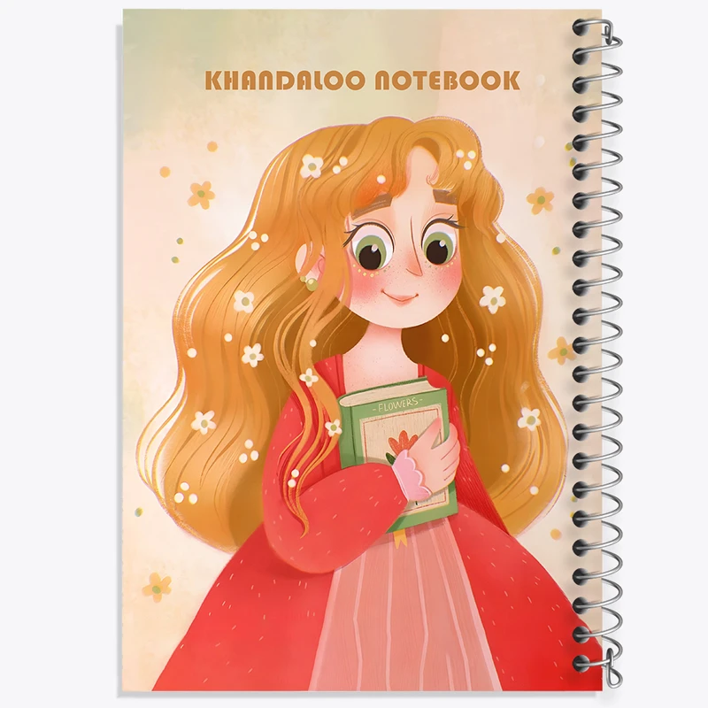 دفتر مشق 100 برگ خندالو طرح دخترانه کد N6280