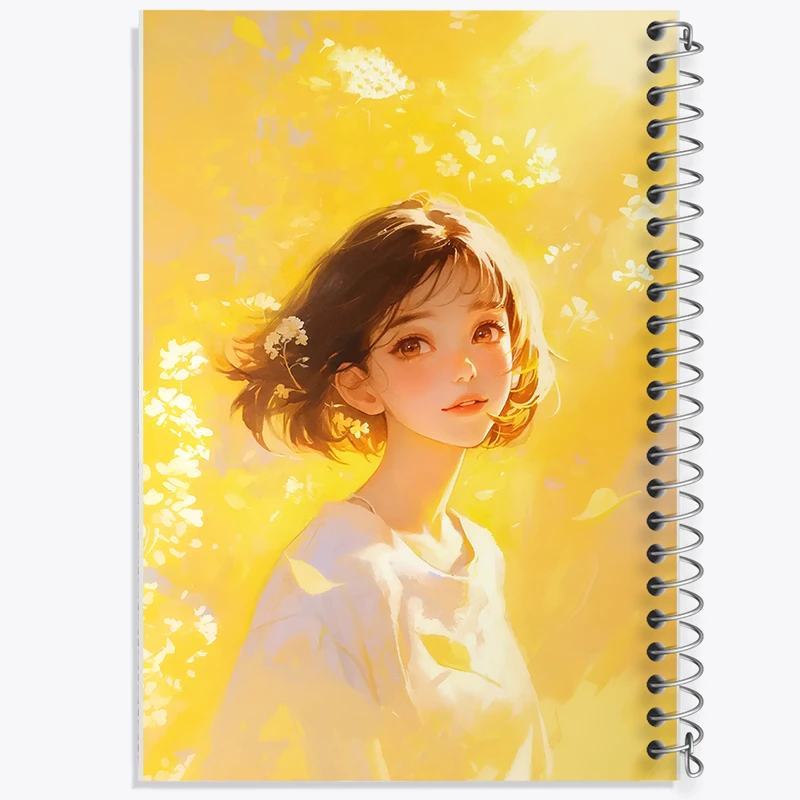 دفتر مشق 100 برگ خندالو طرح دخترانه فانتزی کد N7410