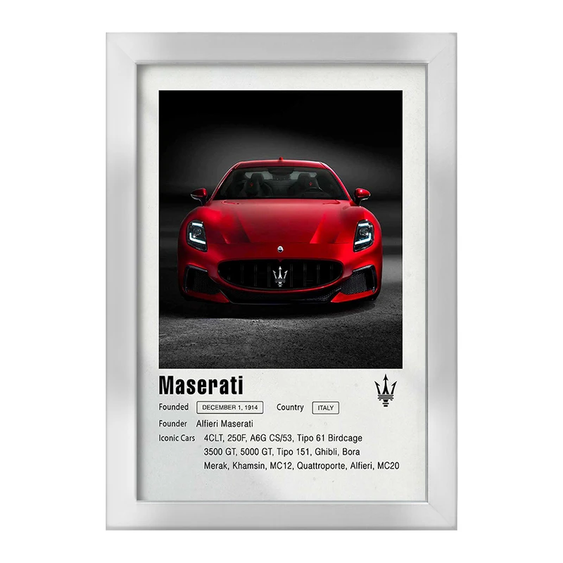 تابلو خندالو طرح ماشین مازراتی (Maserati) کد F11953