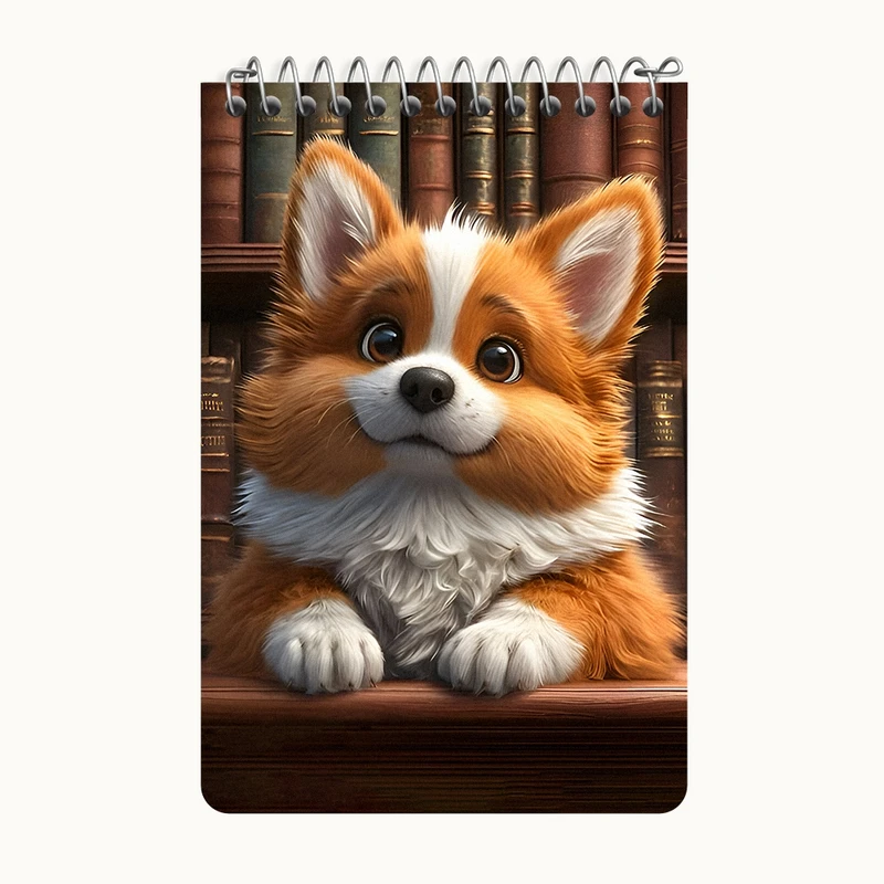 دفتر یادداشت 50 برگ خندالو طرح سگ مهربون کد F7218