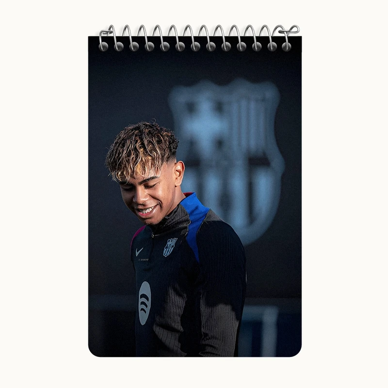 دفتر یادداشت 50 برگ خندالو طرح لامین یامال (Lamine Yamal) کد F14307