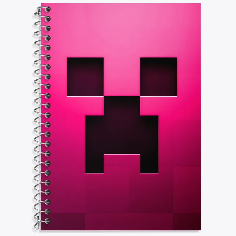 دفتر نت موسیقی 50 برگ خندالو طرح ماینکرافت (Minecraft) کد F3500