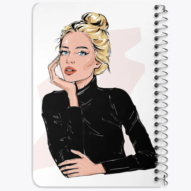 دفتر یادداشت 50 برگ خندالو طرح دختر قوی Girl Power کد 28925