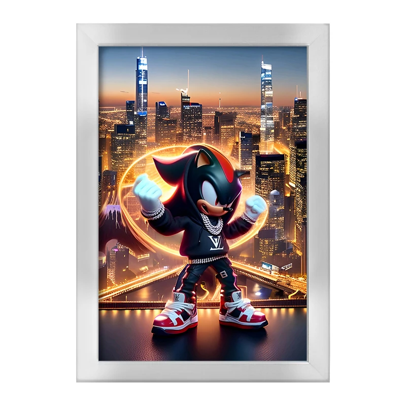 تابلو خندالو طرح سونیک (Sonic) کد F4413