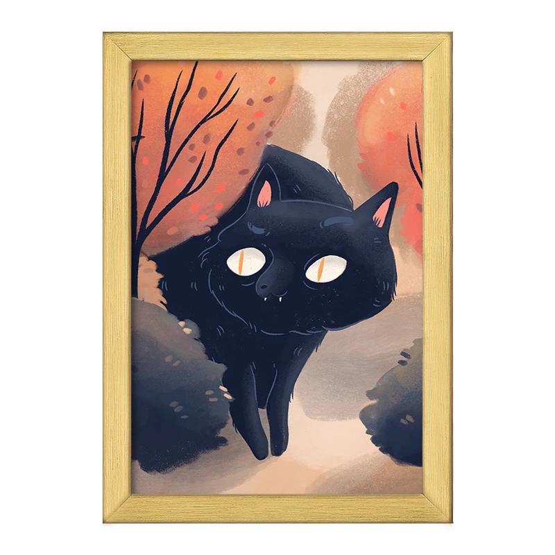 تابلو خندالو طرح گربه حیوانات بامزه  کد 21070