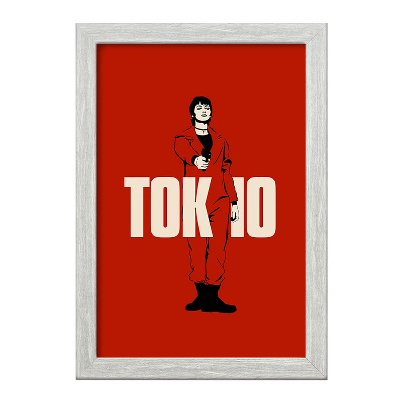 تابلو خندالو طرح توکیو سریال خانه ی کاغذی کد F1718