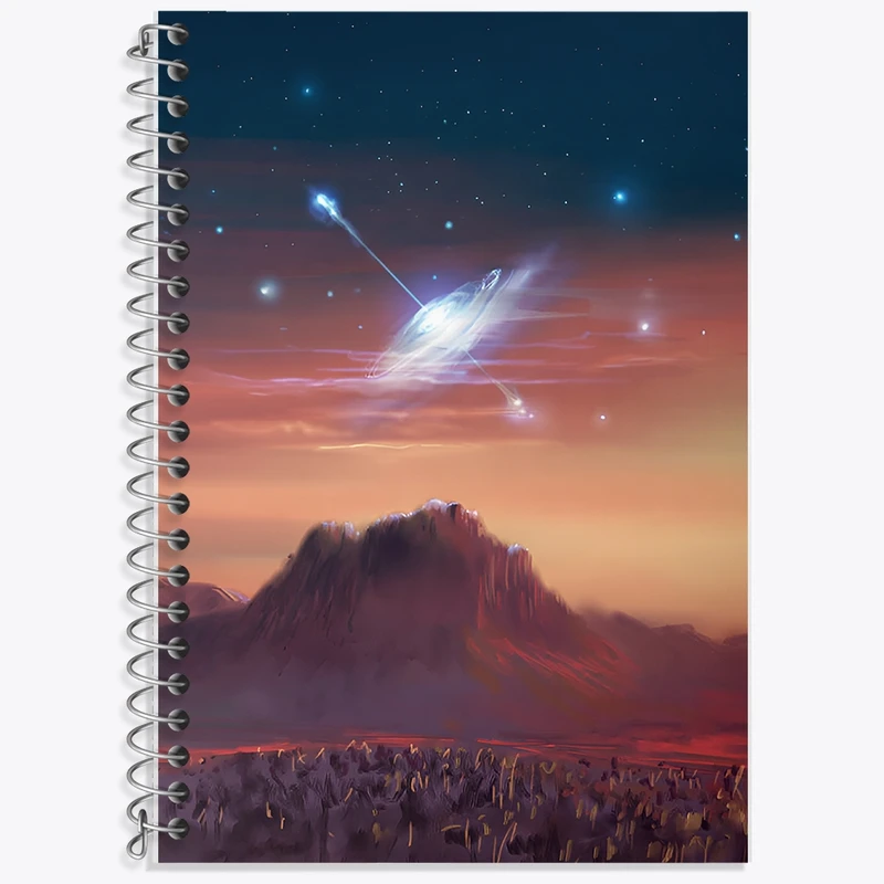 دفتر لغت 50 برگ خندالو طرح فضایی کد F12527