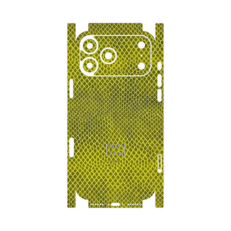 برچسب پوششی ماهوت مدل Yellow Snake Skin-FullSkin مناسب برای گوشی موبایل اپل iPhone 17 Pro Max