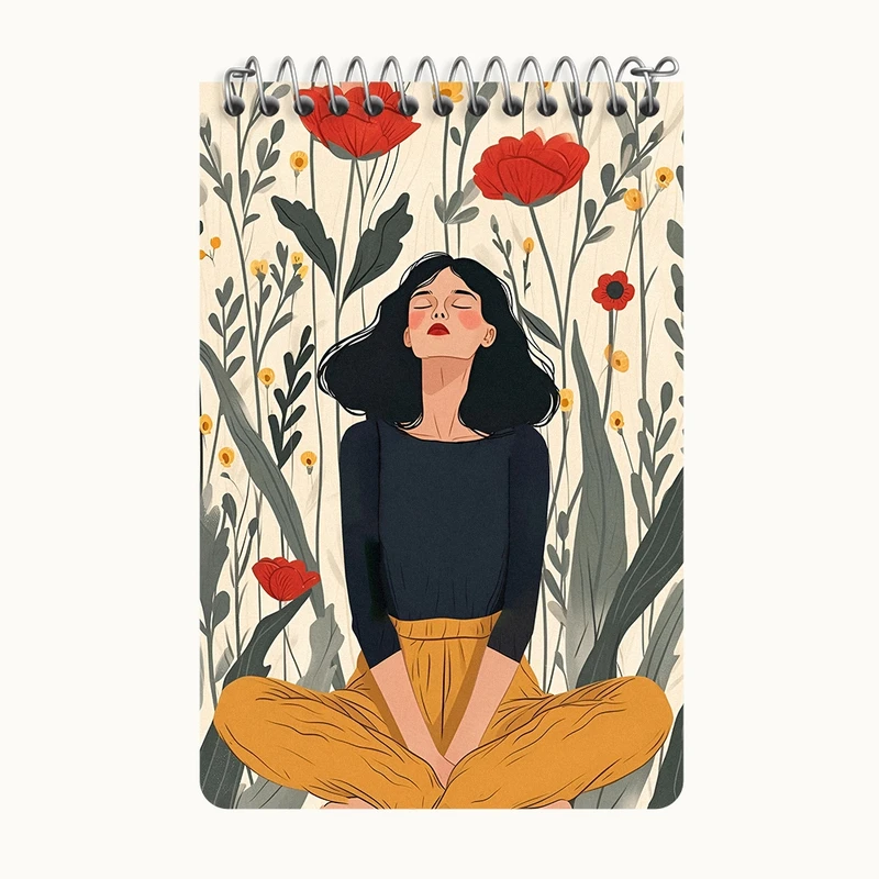 دفتر یادداشت 50 برگ خندالو طرح دخترانه کد F4479