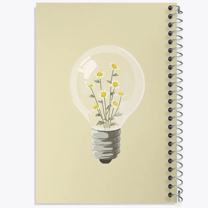 دفتر طراحی 50 برگ خندالو طرح گل کد N2566