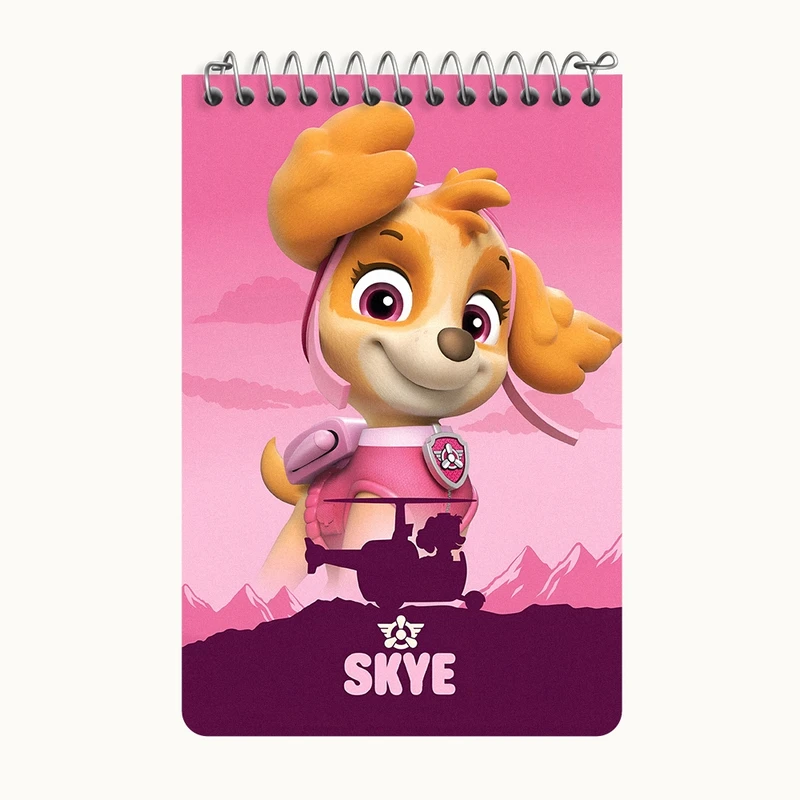 دفتر یادداشت 50 برگ خندالو طرح اسکای سگ های نگهبان کد F11014