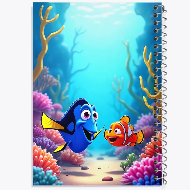 دفتر ژورنال نویسی 50 برگ خندالو مدل نقطه ای طرح نمو (Finding Nemo) کد F12652