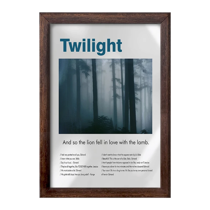 تابلو خندالو طرح گرگ ‌ومیش (The Twilight) کد F13853