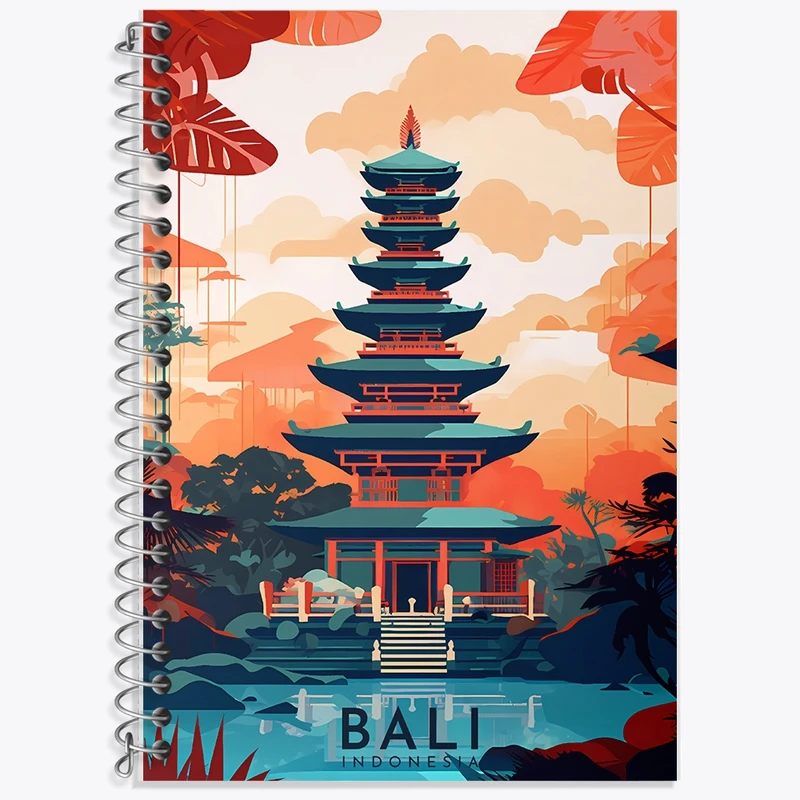 دفتر زبان 50 برگ خندالو مدل سه خط طرح بالی کد F10441