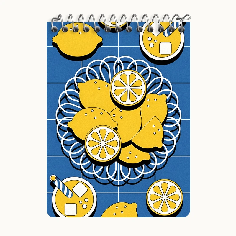 دفتر یادداشت 50 برگ خندالو طرح لیمو کد N6855