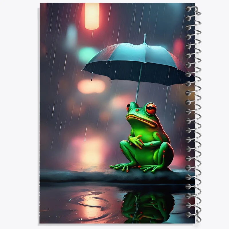 دفتر شطرنجی 50 برگ خندالو طرح قورباغه کد F12755