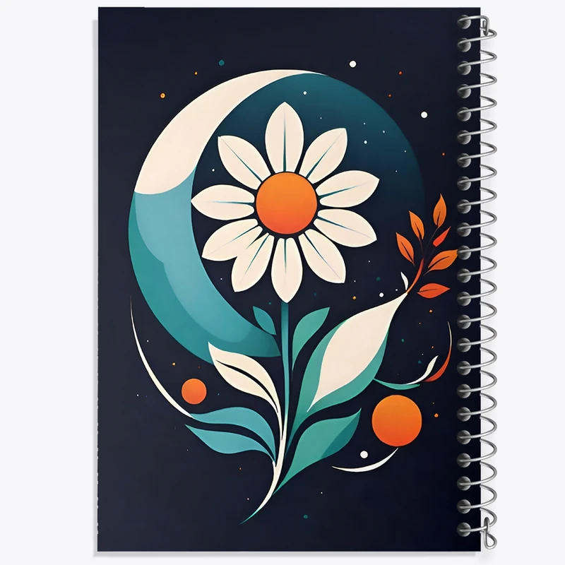 دفتر لیست خرید 50 برگ خندالو طرح گل کد F9584