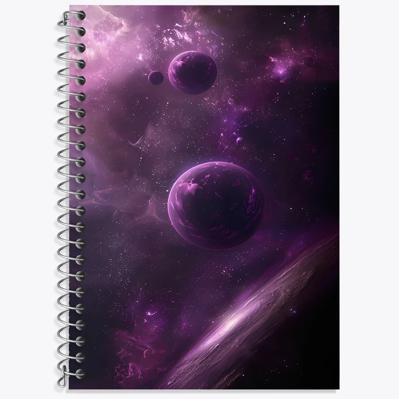 دفتر لغت 50 برگ خندالو طرح کهکشان کد F3737