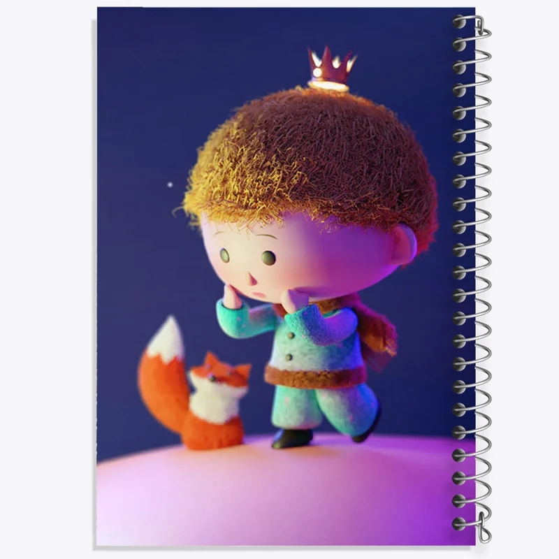 دفتر طراحی 50 برگ خندالو طرح شازده کوچولو کد 25770