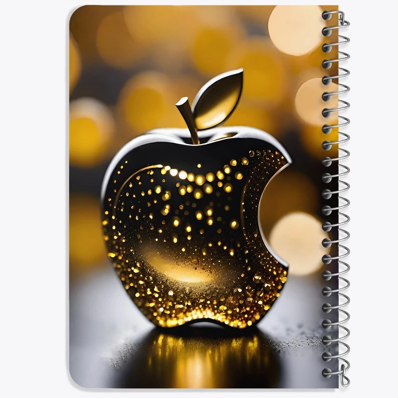 دفتر یادداشت 50 برگ خندالو طرح سیب اپل (iPhone) کد F7103