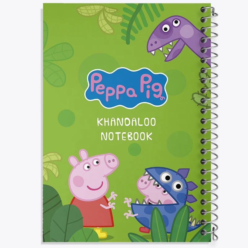 دفتر ژورنال نویسی 50 برگ خندالو مدل نقطه ای طرح انیمیشن پپا پیگ (Peppa Pig) کد N9238
