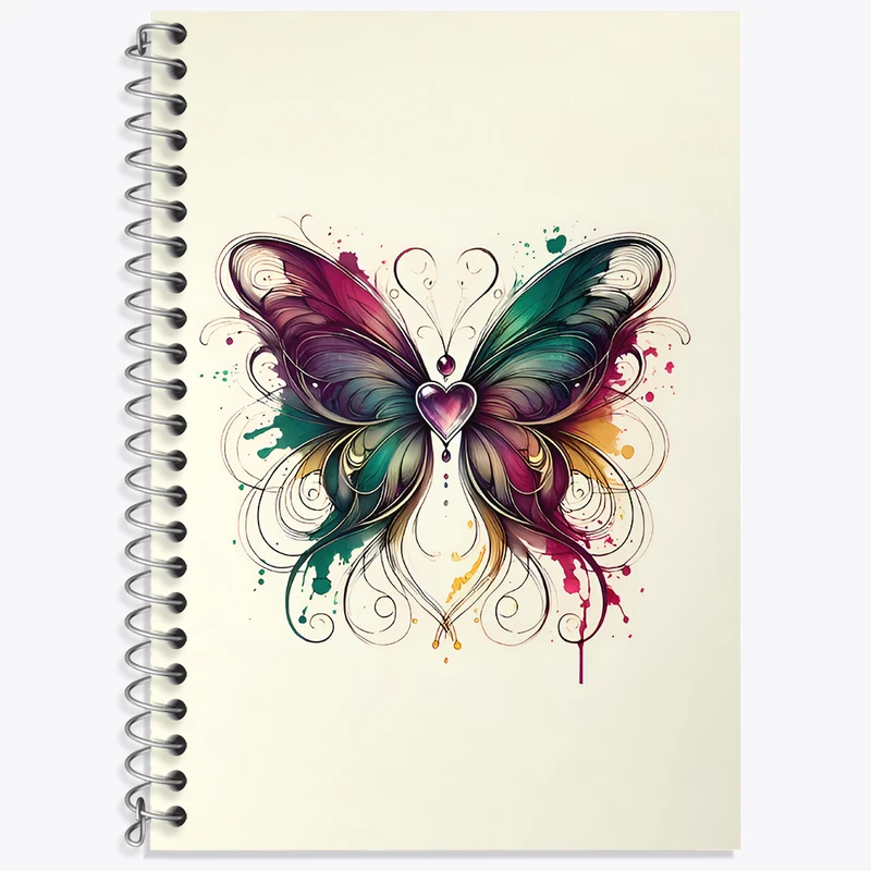 دفتر نت موسیقی 50 برگ خندالو طرح پروانه کد N6748