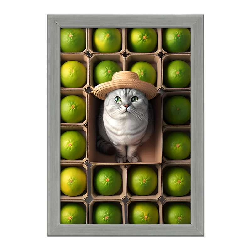 تابلو خندالو طرح گربه بامزه کد F7951