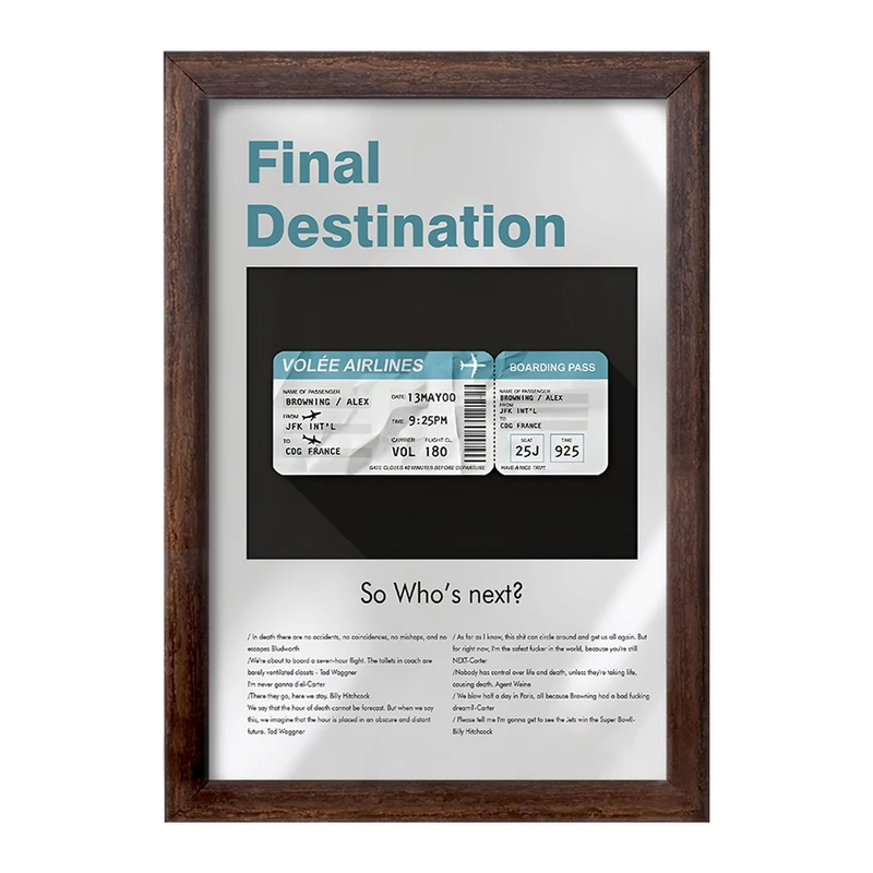 تابلو خندالو طرح مقصد نهایی (Final Destination) کد F13812