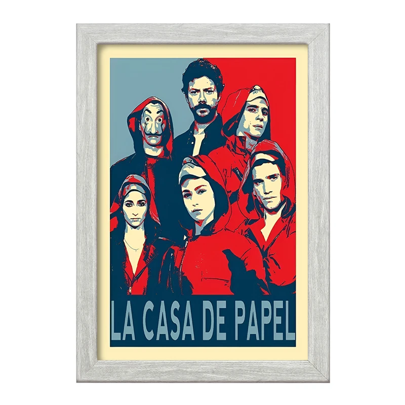 تابلو خندالو طرح خانه کاغذی (Money Heist) کد F6465